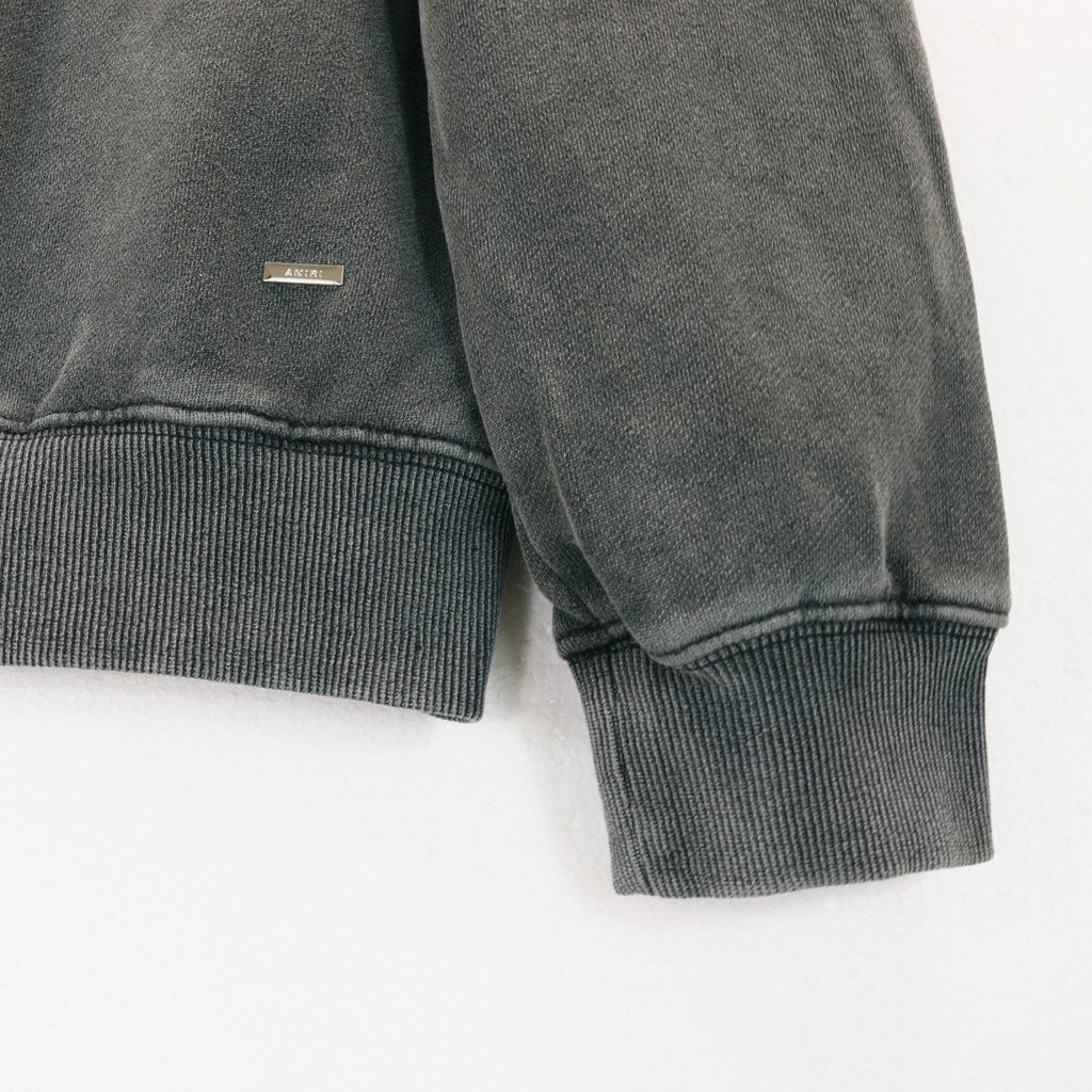 AMIRI Washed Dark Gray Graphic Hoodie